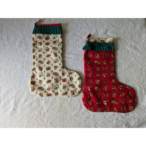 NWOT   Handmade Christmas stockings - Picture 1 of 8